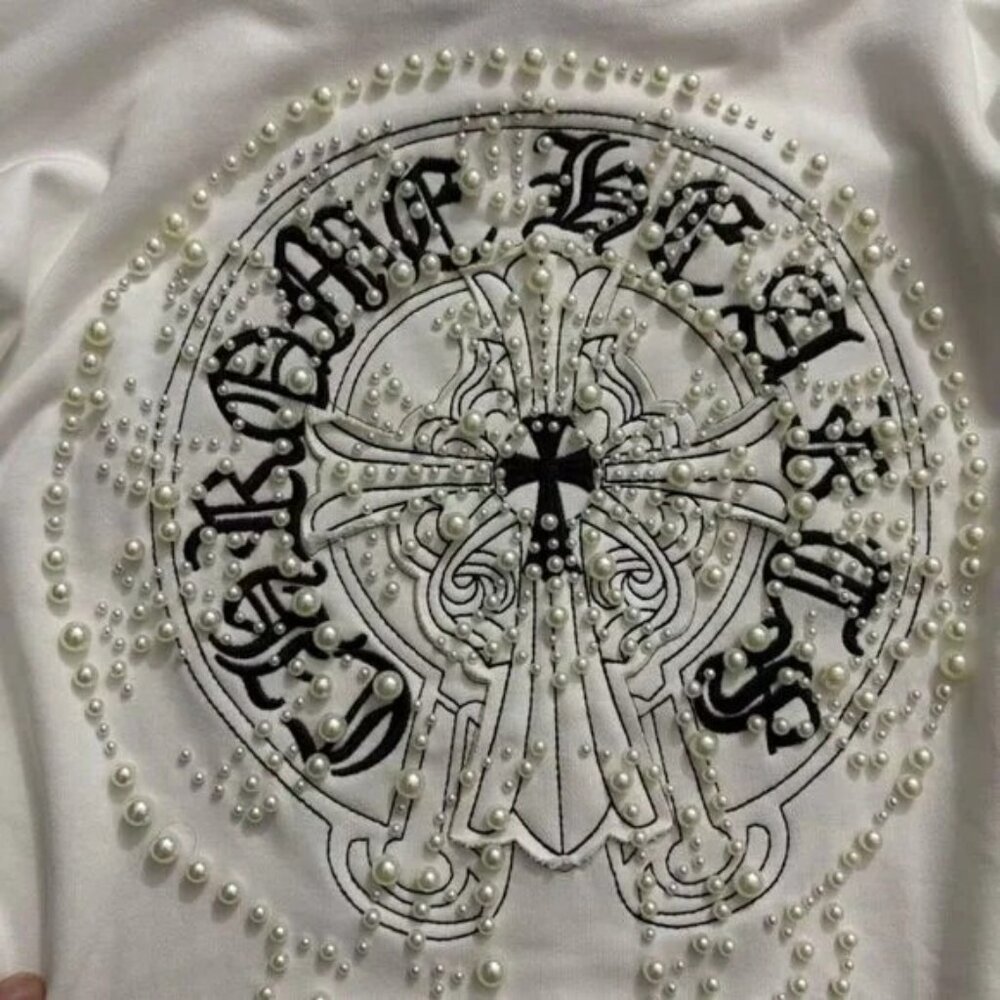 Classic Chrome Hearts Hoodie White - Picture 5 of 7
